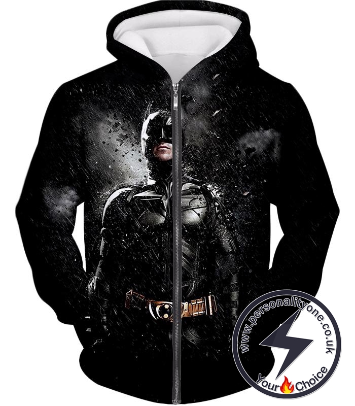 Graphic Promo Ultimate Action Hero Batman Cool Black Zip Up Hoodie